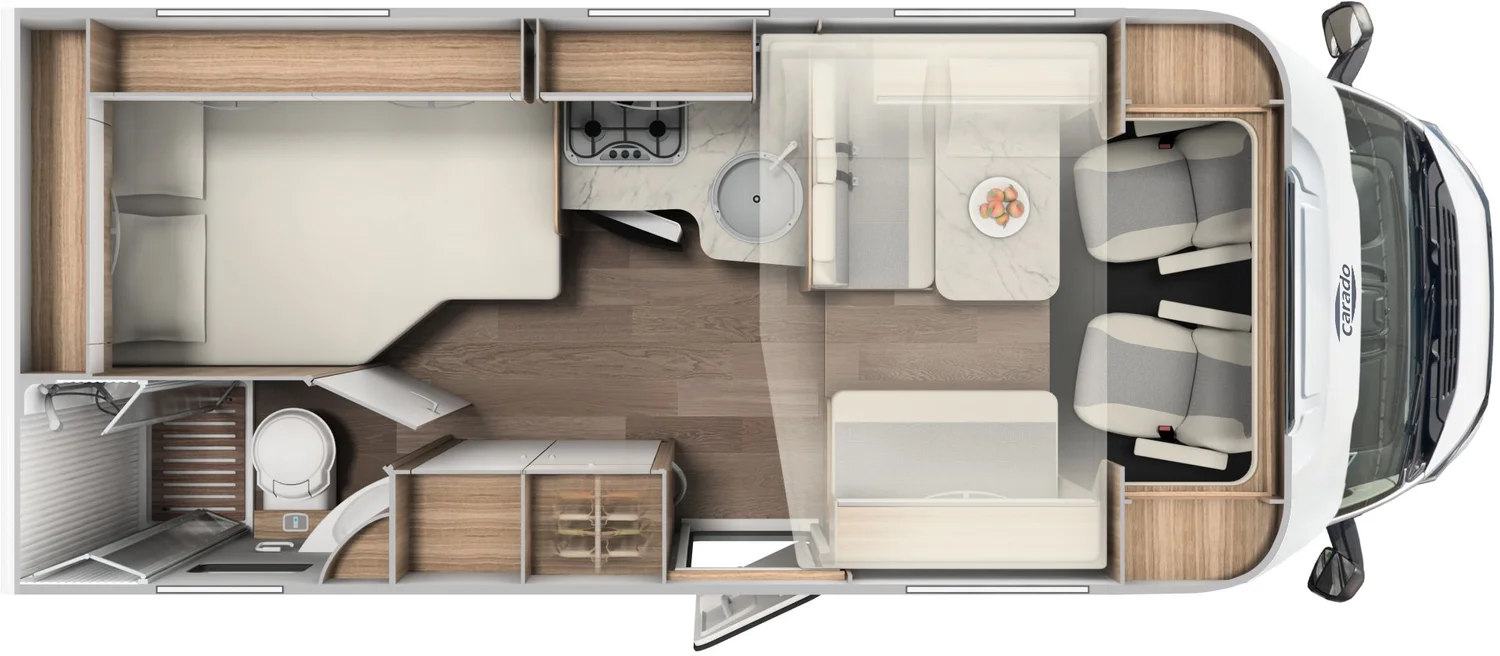 Floor plan of camper Ardales