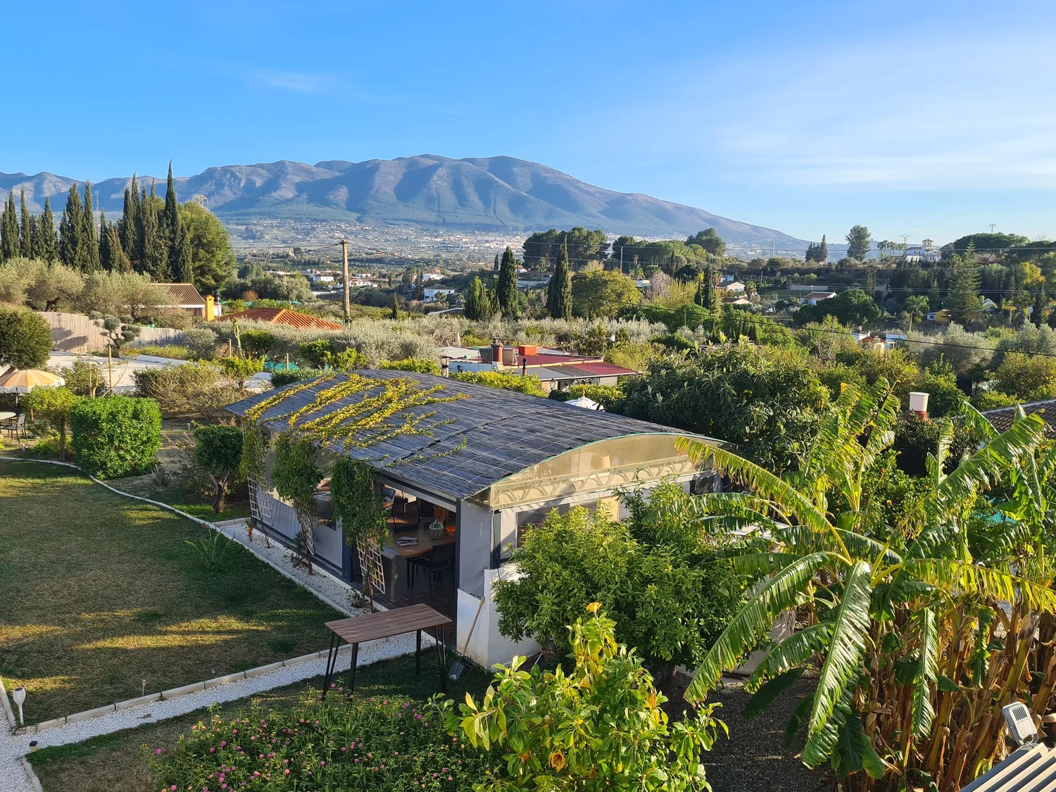 View over the valley and the Sierra de Mijas
